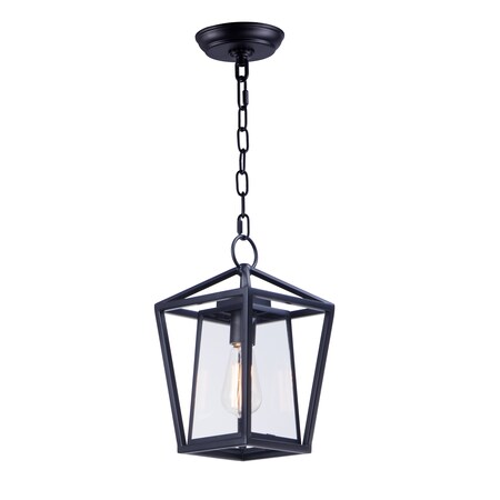 Maxim Lighting Artisan 1-Light 8" Wide Black Pendant Light 3179CLBK